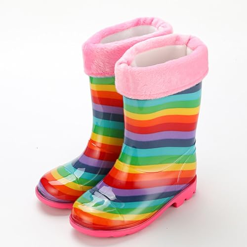 Botas De Agua Niña Botas Agua Niña Impermeables Lluvia Talla 36 Pequeña Pelo Niños Yellow Pink Niñas Barefoot Invierno Colegio Amarillas 30 Nieve Niño Menina Respetuosas Cordones para Impermeable