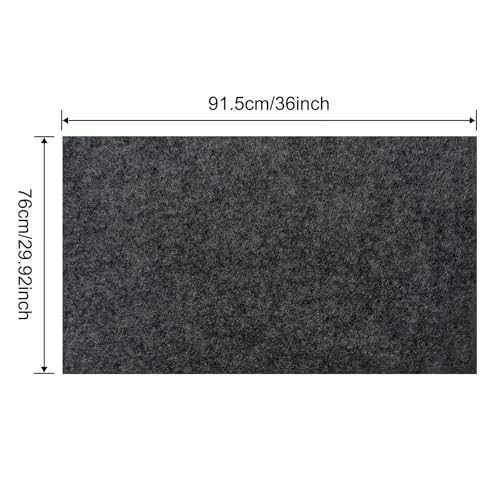 Image of Large Bird Cage Mat, Under Pet Cage Mat for Bird Cages, Reptile Aquariums, Dog Kennels, Absorbent /Waterproof Felt Mat with Non-Slip Backing for Hard Floors and Surfaces (30x36 Inch)