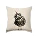 LAZAMYASA Animal Fashion Abstract Pug Dog Cushion Cover Case Pillow Custom Zippered Square Pillowcase 18x18 (one Side),Kitty Hawk