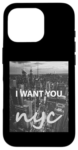 New York City I Want You, Enjoy Cool New York City Skyline スマホケース iPhone 16 Pro 用