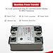 Industrial 25A DC to AC Solid-State Relay with Terminal & Transparent Cover - Input 3-32 VDC & Output 24-380 VAC, Max Rating 25A Peak, 10A Continuous - Reliable Switching Solution for Industrial