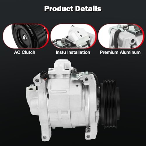 Image of cciyu Air Conditioning Compressor Fit for Honda for Accord 2.4L 2013-2017 | Replaces AC Compressor for Car 197303 Powerful Cooling Quiet Operation Zero Leak Durable Lowers Energy Consumption