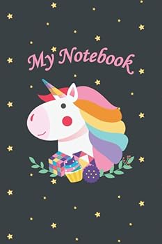 Paperback Composition Notebook: Unicorn College Lined Pages Journal (6 x 9) Book