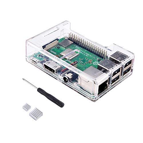 Enokay Case for Raspberry Pi 2 Model B Raspberry Pi 3 Model B B+(Transparent)