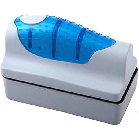 Amicc Aquarium Window Cleaning Magnetic Double Side Glass Wiper Brush Aquarium Fish Tank Glass Cleaner Floating Clean (S1) Cover