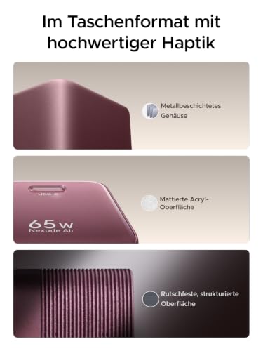 UGREEN Nexode Air USB C Ladegerät 65W Mini mit AVS für iPhone 18 Pro – Ansicht 6