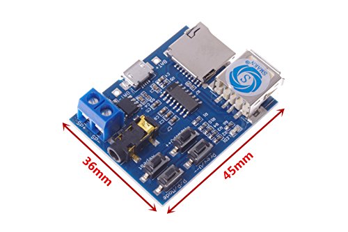 SMAKN Decodificadores Mp3 sem perdas, amplificador de potência de decodificação, módulo de áudio MP3
