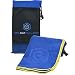 Microfiber Quick Dry Travel Towel - Best Lightweight & Sports Towel for Beach, Fitness, Gym, Yoga, Bath - Antibacterial & Extra Absorbent - Free Carry Bag for Easy Storage
