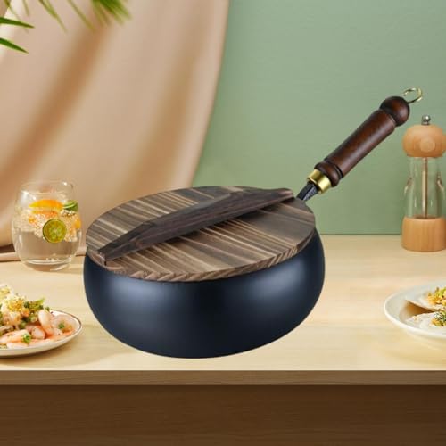 Wok de Hierro con Mango de Madera 28cm miniatura 6