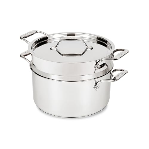 Comparison: Best All Clad Pasta Insert 4 All-Clad Stockpot 8 qt Stainless Steel Multipot With Insert & Lid, Stainless Steel Pot, Induction, Oven Broiler Safe 600F Skillet, Professional Cookware, Silver