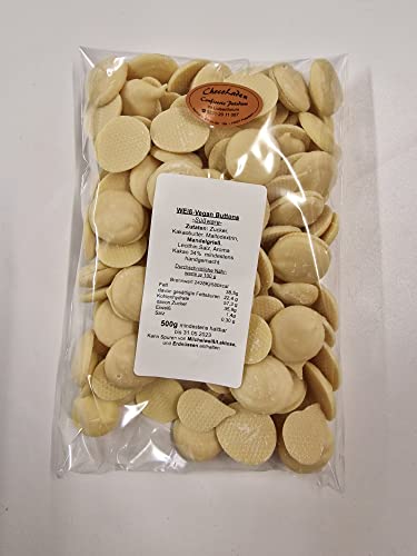 ChocoLaden- vegan, Buttons weiß 500 g