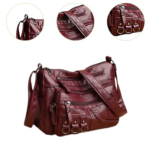 Bolso de hombro para mujer, bolso cruzado elegante tipo tote para vacaciones, desplazamientos y verano miniatura 3