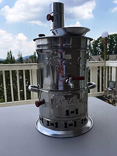 Samovar Free Energy Water Heater TEAPOT INCLUDED 4l /150 Oz Semaver Samavar Boat Camping Hiking Hunting Yachting Tea Kettle Urn Tea-urn BBQ