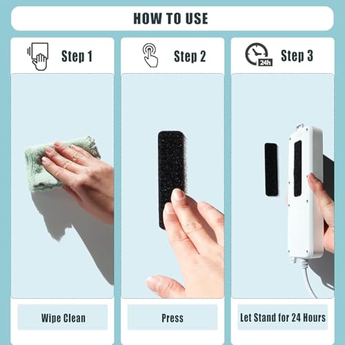 Image of BONZELLA 20pcs Self Adhesive Hook and Loop Strips Tape 1x4 Inch, Mosquito Net Mounting Tapes for Home & Office, Multipurpose Double Sided Adhesive Hook & Loop Stickers for Crafting & Hanging (Black, 1in X 4in)