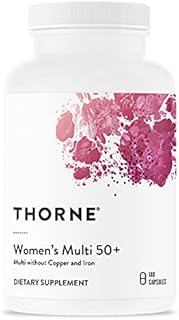 Thorne Women's Multi 50+ - Daily Multivitamin Without Iron and Copper for Women - Comprehensive, Foundational Support - Bone and Immune System Health - Gluten-Free - 180 Capsules - 30 Servings