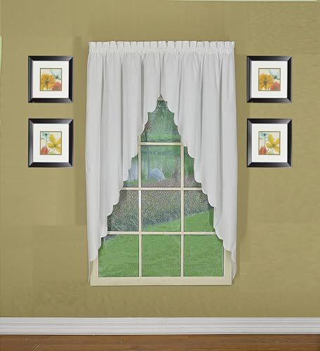 Today's Curtain, Orleans Scallop Curtain, White 63