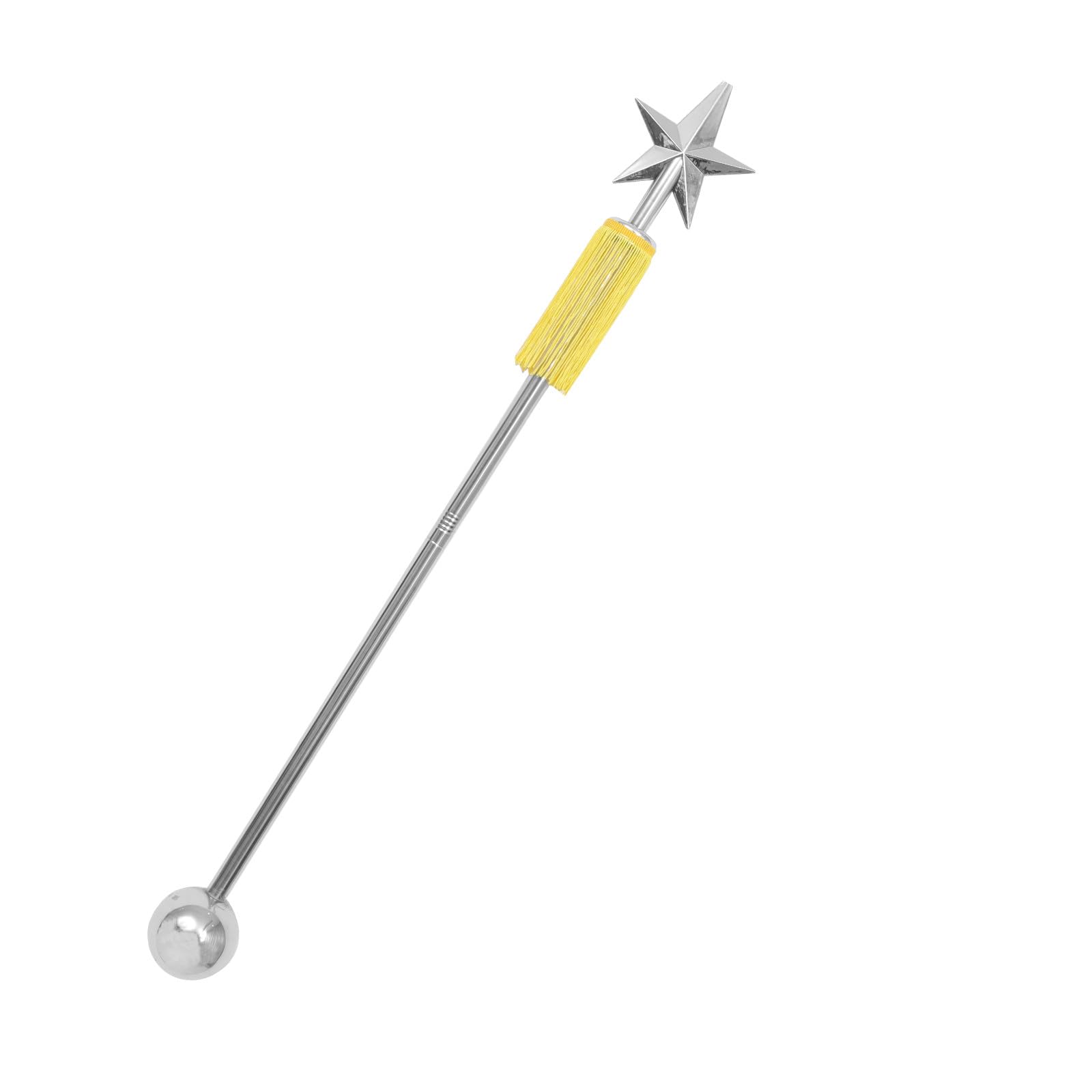 Edelstahl Dirigentenstab Silber 90cm mit Abs Griff Leichter Taktstock für Bühnenorchester und Konzertzubehör Zufällige Farbe