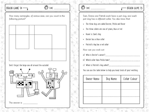 Brain Games for Clever Kids® 8 Year Olds: More than 100 puzzles to boost your brainpower (Buster Brain Games)