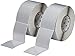 Brady THTEP-178-593-.5SL 3" Width x 3.5" Height, B-593 Adhesive-Taped Polyester, Gloss Finish Silver Thermal Transfer Printer Raised Panel Label (500 per Roll)