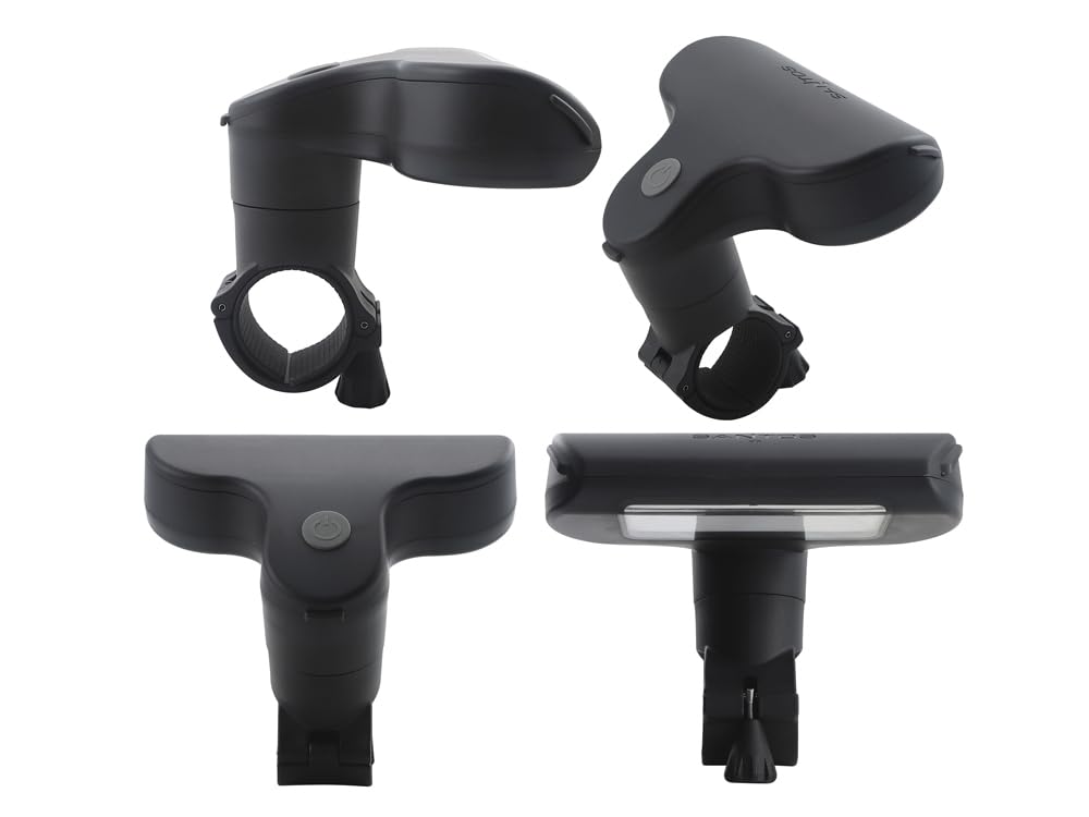 SANTOS Design Grilllampe – Abnehmbarer Lampenkopf – Automatische An/Aus-Funktion – 50 lm – 3.000 K – IP54 – 1W – besonders hell – Wetterfest und energiesparend