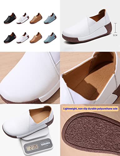 AngryMonkey Women's Slip-on Wedge Sneakers,Lightweight Comfort Orthopedic Hidden High Heel Casual Fashion Platform Walking Shoes2