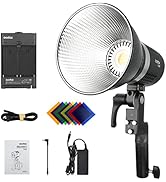 Godox ML30 COB LED Light, 5600K CRI96+ TLCI 97+ Small Silent Continuous Light for YouTube Video P...