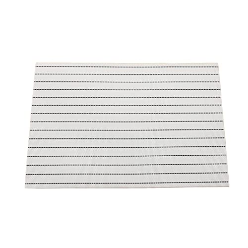 ETZRYSYB sous-verres Creative simple noir et blanc table PVC plateau plateau étanche rectangulaire cuisson (BLANC)