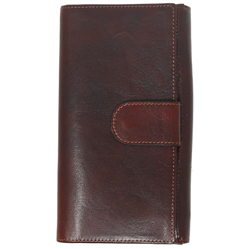 Floto Roma Checkbook Wallet (Brown)2