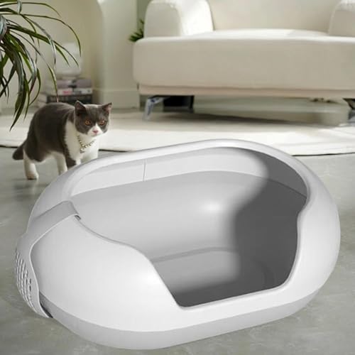 Arenero para gato grande con lados altos y amplia capacidad miniatura 5