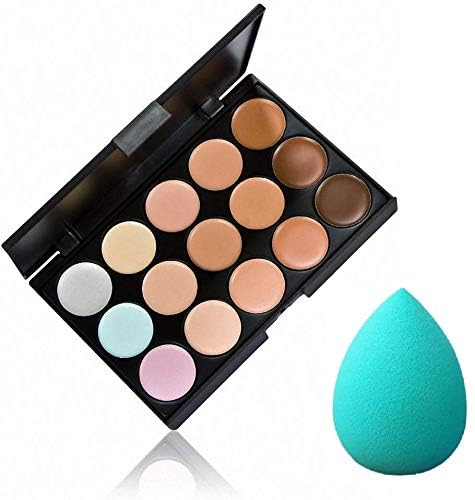 GE Contour Face Makeup Concealer Palette with Sponge-image-41