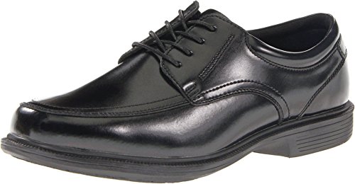 Image of Nunn Bush Bourbon Street Moc Toe Oxford with KORE Slip Resistant Walking Comfort Technology Black 13 W (EE)