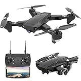 Drone with Camera 4K Foldable RC Quadcopters 1080P SX20 2.4GHz Remote/Phone/Tablet Controlled RTF Multirotors with 120° Wide-Angle Full HD Camera Video Headless RTH 360° Flip