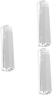 Mobestech 3 Peças Prisma Hexagonal Redondo Prisma De Cristal Adereços Fotográficos Prismas Ópticos Fotografia Prisma Hexágono Prisma Ensino De Física Prisma Demonstração Adereço Prisma