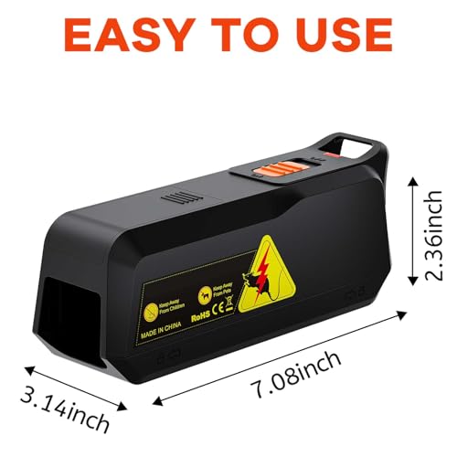 Image of Electric Mouse Trap Electronic Mice Zapper with High Voltage Mouse Traps Indoor for Home Portable Mouse Catcher for Living Room Bedroom Closet Pantry Battery or Plug in Reusable