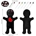Kathfly 8 Pcs Voodoo Doll Set Include Horror Doll, 7 Pcs Skull Pins Ghost Soft Revenge Creepy Pin Holder Voodoo Resin Metal Straight Pins Stress Relieving(Black)
