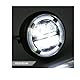 Motorrad Scheinwerfer Baugruppe Universelle LED Frontscheinwerfer mit Weißlicht Tagfahrlicht für Cafe Racer Bobber Chopper