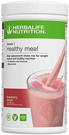 HERBALIFE FORMULA 1 STRAWBERRY NUTRITIONAL SHAKE MIX. HEALTHY MEAL FOR WEIGHTLOSS