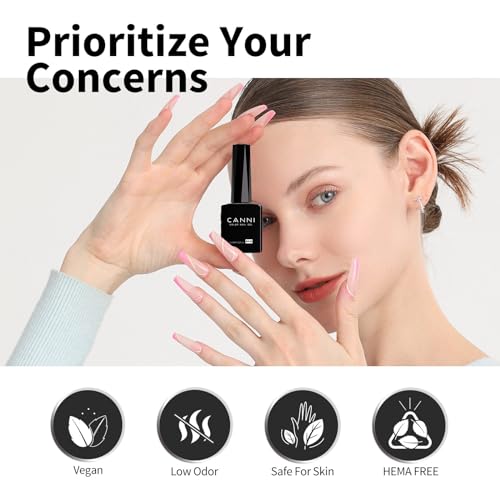 Image of CANNI Black Gel Nail Polish, 1Pcs Pure Black Gel Polish Color High Gloss Soak Off U V Nail Manicure Salon DIY