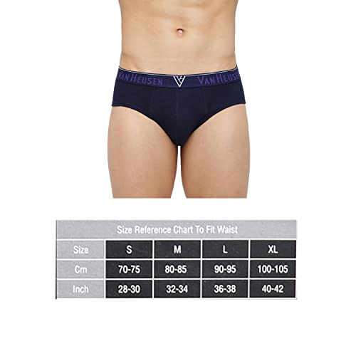 Image of Van Heusen Men's Cotton Brief Pack of 1| Ribbed Cotton | Anti-Bacterial | Stay fresh | Sweat Absorbant | Moisture-Wicking | Long Lasting Colors |Breathable Combed Cotton for extra comfort | Soft Waistband | Soft Touch | Style 10004