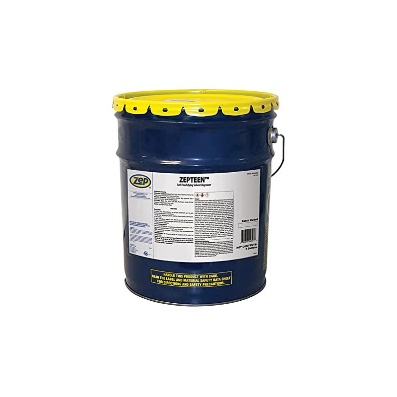 Zep-Zepteen-Self-Emulsifying-Solvent-Degreaser-5-Gallon-Pail-43235-Rapidly-Penetrates-And-Dissolves-The-Heaviest-Deposit-Of-Grease-Grime-Oil-Dirt-Tar-And-Fuel-Oil-Residues 41ihcjuw+cl. sl500 . ss800