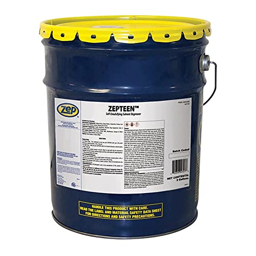 Zep Zepteen Self-Emulsifying Solvent Degreaser - 5 Gallon (1 Unit) 43235 - Rapidly Penetrates and Dissolves the Heaviest Deposit of Grease, Grime, Oil, Dirt, Tar and Fuel Oil Residues