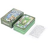 fikujap Klassisches Tarotkartendeck mit Ratgeber Wahrsagendes Spiel Fantastische Mythen und Legenden Tarot