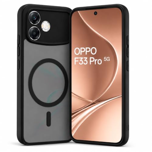 Image of Mobile Back Case for Oppo F33 Pro 5G, Back Cover Matte Hard PC Back + Soft TPU Bumper Shockproof Back Caes Cover (Oppo F33 Pro 5G)