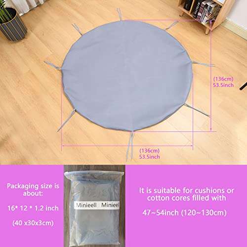 Witbay Papasan Cushion Cover Only, Waterproof Wear-Resistant Papasan Egg Chair Cushion Cover, Outdoor Circle Slipcover, Easy To Install For 47~51Inch Cushions #TOP6