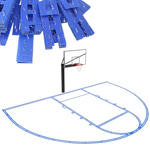 𝑼𝒑𝒈𝒓𝒂𝒅𝒆 Basketball Court Marking Kit, Heavy-Duty Basketball Court Stencil Kit