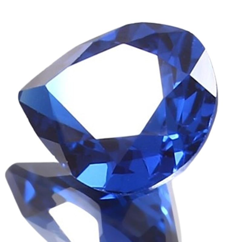 Saphir poire 10x12mm bleu naturel pour façonner un bijou unique à offrir en cadeau