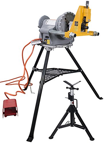 Reconditioned RIDGID 300 Power Drive 41855 and Steel Dragon Tools 915 Roll Groover 1-1/4in. to 12in.