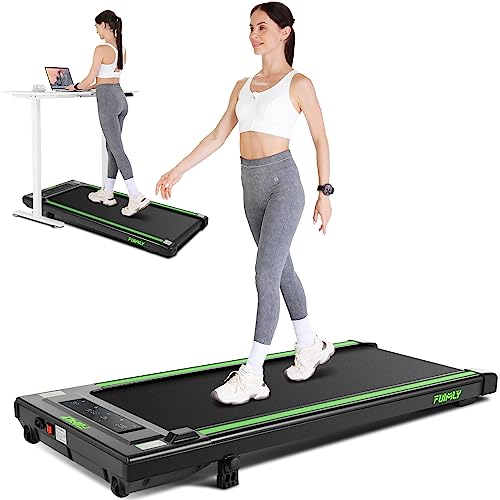 Image of FUNMILY Walking Pad with Incline 8%, 3.5HP Under Desk Treadmills for Home Office Apartment Dorm, 400lbs Capacity, LED Display, Portable Compact Space-Saving Design, Quiet Walking Pad Treadmill