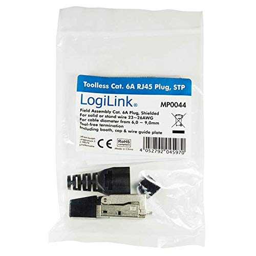 Logilink Professional Field Assembled RJ45 Connector Cat.6A 10GE, STP