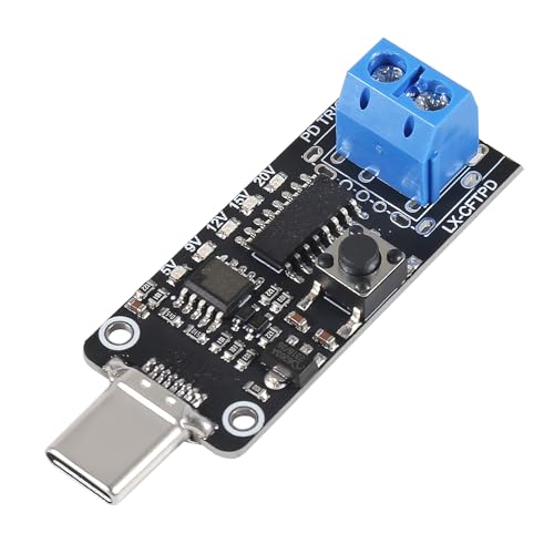 Image of 4pcs 100W 5A USB-C Fast Charge USB-C PD QC DC 5V 9V 12V 15V 20V Adjustable Voltage Power Trigger Module 5A Type-C Male Input (Type-C Male -2P Terminal)